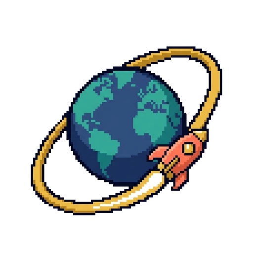 Live Development, rocket orbiting a planet