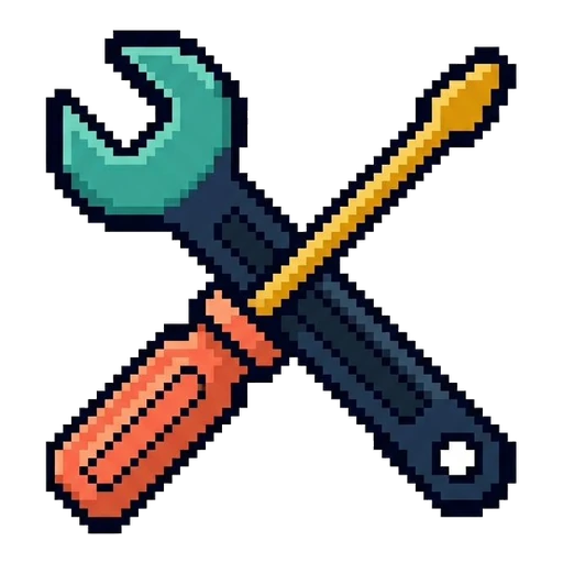 Tools, wrench and screwdriver
